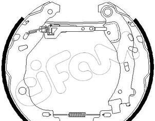Комплект тормозных колодок - CIFAM 151-189