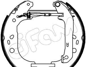 Комплект тормозных колодок - CIFAM 151-229