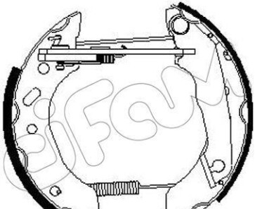 Комлект тормозных накладок - CIFAM 151-267