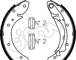 Комплект тормозных колодок - CIFAM 153-023