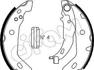 Комплект тормозных колодок - CIFAM 153-235