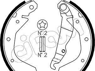 Комплект тормозных колодок - CIFAM 153-305