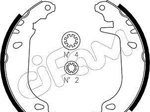 Комплект тормозных колодок - CIFAM 153-345