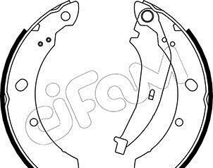 Комплект тормозных колодок - CIFAM 153-481