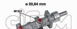 Главный тормозной цилиндр - CIFAM 202-404