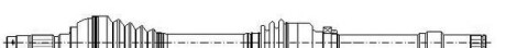 Приводной вал - (3272FT, 3272ST, 3273CY) CIFAM 655-810