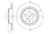 Гальмівний диск задн. Ampera/Astra/Cruze/Volt/Zafira (09-21) - (13502139, 13502137, 569071) CIFAM 800-1004C (фото 1)