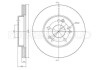 Гальмівний диск перед. W201/W124/W107 (83-98) - (1244212712, 1244211612, 1294210312) CIFAM 800-167 (фото 1)