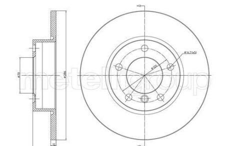 Tarcza hamulc. bmw 3 e36 91-00 - (34111160673, 34111160750, 34116757750) CIFAM 800-227C