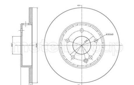 Диск тормозной перед. DB W202 93-00 - CIFAM 800-313C