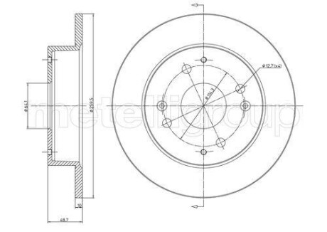 Гальмівний диск задн. Accord/Civic/Accord/CL/600 Series 93-02 - CIFAM 800-361