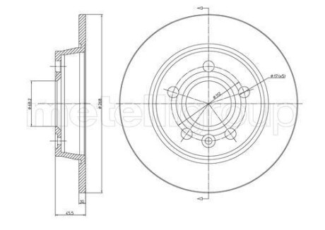 Tarcza hamulc. vw sharan 95-10 tyј - CIFAM 800-404C