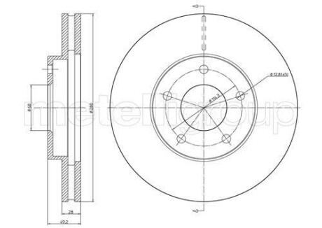 Гальмівний диск перед. Almera/Cefiro/Maxima/Primera/QX (00-10) - CIFAM 800-764C