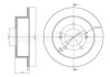 Тормозной диск - (5841139300, 5841139600) CIFAM 800-869C (фото 1)