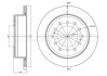 Гальмівний диск зад. Cruiser 300/80/90/Prado/Lexus GX 01-10 3.0-4.7 - (4243160180, 4243160200, 4243160201) CIFAM 800-972C (фото 1)