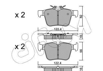 Комплект тормозных колодок - CIFAM 822-1020-0