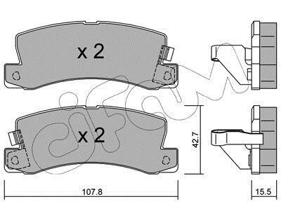 Гальмівні колодки зад. Avensis/Corolla/Camry/Corona/Celica/Carina/RX/ES 87-07 - CIFAM 822-161-1