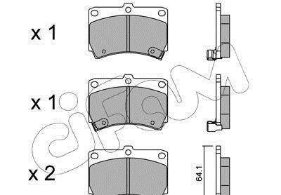 Комплект тормозных колодок, дисковый тормоз - (b4Y53329Z, B4Y63323Z, B4Y63323ZA) CIFAM 822-196-0