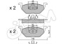 Комплект тормозных колодок, дисковый тормоз - (190698151, 1J0698151A, 1J0698151B) CIFAM 822-211-1 (фото 1)