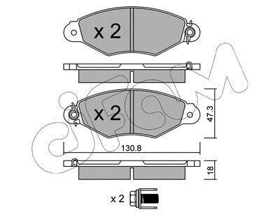 Гальмівні колодки пер. Kangoo 97-08 (Bosch) (з датчиком) - CIFAM 822-253-0