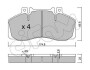 Гальмівні колодки W905/T2-W667/W668/W669/W670 (85-13) - (0014201520, 0024205720, 0024206220) CIFAM 822-267-0 (фото 1)