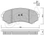 Комплект тормозных колодок, дисковый тормоз - (mz690557, 4605a471, 4605a041) CIFAM 822-399-0 (фото 1)