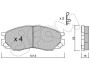 Гальмівні колодки пер. L200/Strakar/L400/Space Gear 94-07 - (mr205257, mr389547, mr389550) CIFAM 822-401-0 (фото 1)