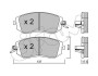 Гальмівні колодки пер. Subaru Impreza 02-/Forester 02- (akebono) - (26296SC000, 26296SC010, 26296SC011) CIFAM 822-500-1 (фото 1)