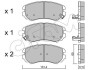 Гальмівні колодки пер. Hyundai Sonata/Tucson/Kia Sportage 1.6-2.7 01- - (581011FA00, 581011FE00, 581012CA10) CIFAM 822-503-0 (фото 1)