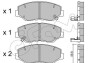 Комплект тормозных колодок, дисковый тормоз - (06450S9AA00, 45022S9AA00, 45022S9AA01) CIFAM 822-606-0 (фото 1)