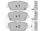 Комплект тормозных колодок, дисковый тормоз - (45022SMGE00, 45022SMGE01, 45022SMGE50) CIFAM 822-728-0 (фото 1)