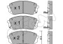 Комплект тормозных колодок - (58101E4A10, 58101CMA10, 58101J9A60) CIFAM 822-783-1 (фото 1)