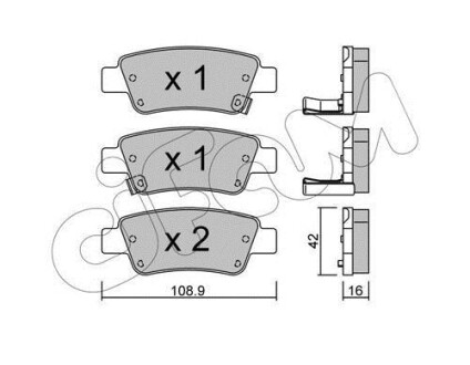 Гальмівні колодки зад. Honda CR-V 07- (bosch) - CIFAM 822-790-0