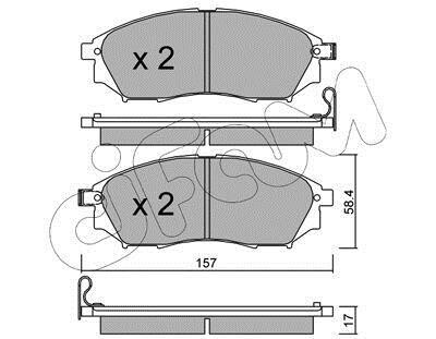 Гальмівні колодки пер. QX50/Q70/Q60/Navara/Qashqai/Murano/Pathfinder/Koleos 01- - CIFAM 822-819-0