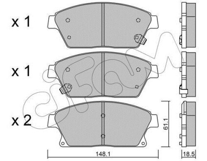 Гальмівні колодки пер. Zafira/Astra/Cruze/Volt 09- - CIFAM 822-839-0