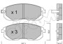 Комплект тормозных колодок, дисковый тормоз - (5581080J01, 5581080J50, 5581080J51) CIFAM 822-876-0 (фото 1)