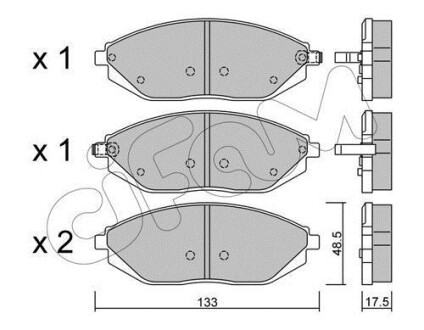 Гальмівні колодки пер. Spark 10- - CIFAM 822-908-0