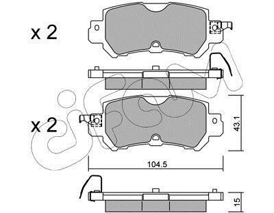 Гальмівні колодки зад. CX3/2/CX5 12- - CIFAM 822-970-0