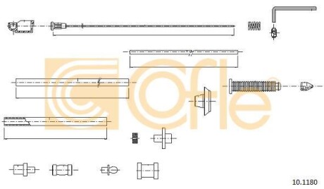 Linka gazu 10.1180 citroen - (1629D2, 9567221980, 5894946) COFLE 101180