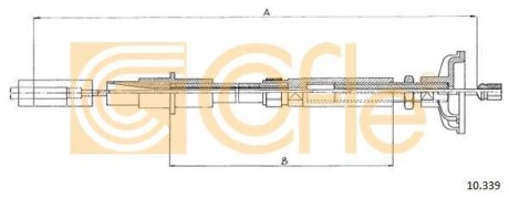 Трос зчеплення - (191609721, 191721335C, 191721335M) COFLE 10339