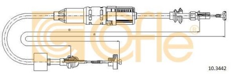 Linka sprz. POLO 93-94 AA - (6N1721335B) COFLE 10.3442