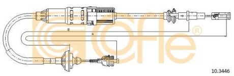Тросы сцепления - (6K1721335L) COFLE 10.3446