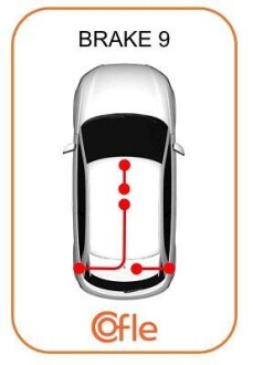 Фото 2 - Трос ручного тормоза COFLE 10.4721 (104721)