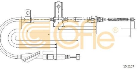 Трос - (spb101311, spb101310) COFLE 105157