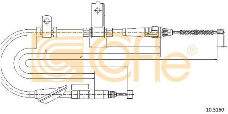 Трос - (spb000180, spb101426) COFLE 105160