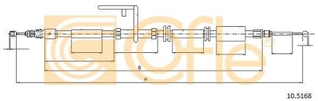 Трос - (lr001032, lr008807, lr014431) COFLE 105168