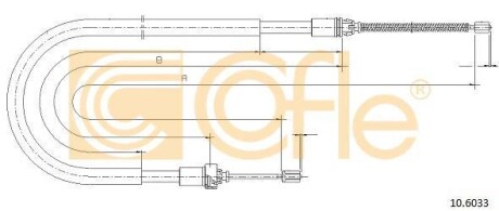 Трос - (4745N4) COFLE 106033