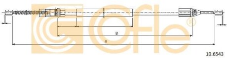 Linka ham.r. TWINGO 98- ABS /LP/ /144 - COFLE 10.6543