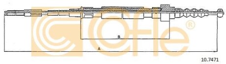 Linka ham.r. GOLF GTI 90-91 - COFLE 10.7471