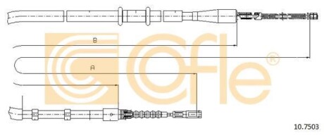 Linka ham.r. AUDI 80 91- - COFLE 10.7503